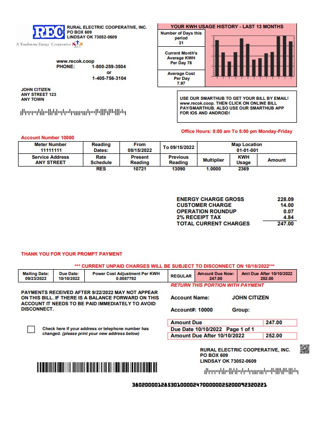 Minol USA business utility bill 